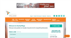 Desktop Screenshot of charityvillage.com