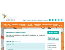 Tablet Screenshot of charityvillage.com